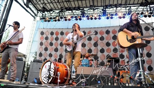 The Avett Brothers live concert photo by Wayne Dennon