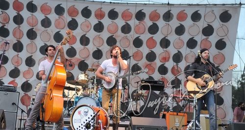 The Avett Brothers live concert photo by Wayne Dennon