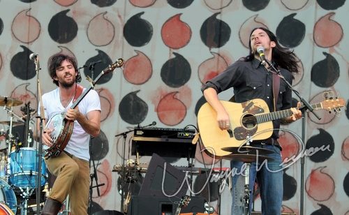 The Avett Brothers live concert photo by Wayne Dennon