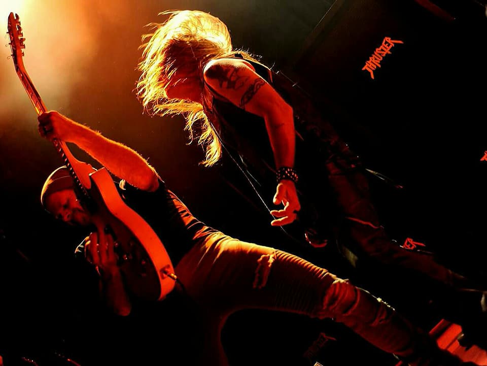 Thruster live concert photo by Wayne Dennon