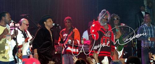 George Clinton concert photo by Wayne Dennon