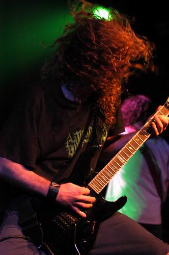 Andrew W.K. at Bogart's Cincinnati, OH on November 6, 2003 &mdash; concert photo by Wayne Dennon
