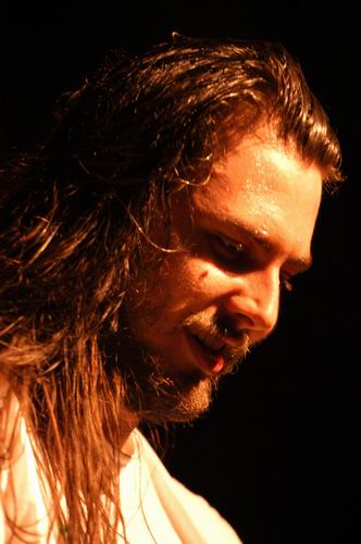 Andrew W.K. at Bogart's Cincinnati, OH on November 6, 2003 &mdash; concert photo by Wayne Dennon
