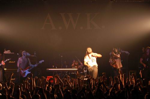 Andrew W.K. at Bogart's Cincinnati, OH on November 6, 2003 &mdash; concert photo by Wayne Dennon