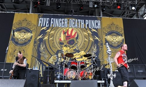 Five Finger Death Punch at Columbus Crew Stadium Columbus, OH on May 23, 2010 &mdash; concert photo by Wayne Dennon