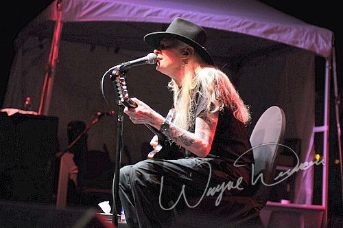 Johnny Winter at Gibson Custom Shop Nashville, TN on June 20, 2008 &mdash; concert photo by Wayne Dennon