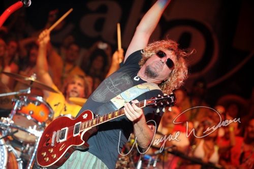 Sammy Hagar concert photo by Wayne Dennon