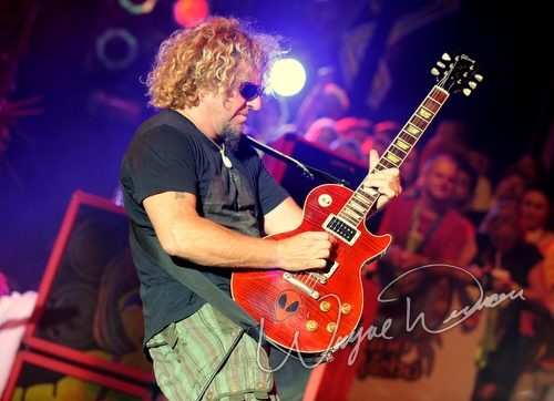 Sammy Hagar at Rock the Bayou grounds Houston, TX on August 30, 2008 &mdash; concert photo by Wayne Dennon