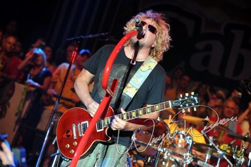 Sammy Hagar at Rock the Bayou grounds Houston, TX on August 30, 2008 &mdash; concert photo by Wayne Dennon
