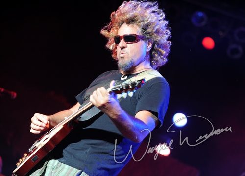 Sammy Hagar at Rock the Bayou grounds Houston, TX on August 30, 2008 &mdash; concert photo by Wayne Dennon