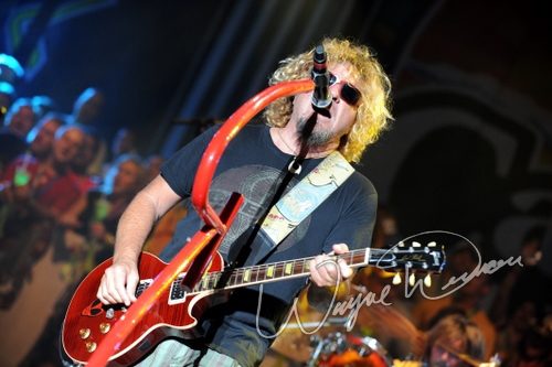 Sammy Hagar at Rock the Bayou grounds Houston, TX on August 30, 2008 &mdash; concert photo by Wayne Dennon
