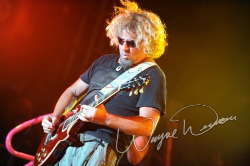Sammy Hagar at Rock the Bayou grounds Houston, TX on August 30, 2008 &mdash; concert photo by Wayne Dennon