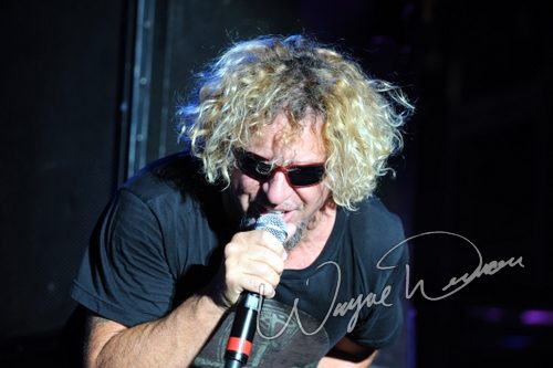 Sammy Hagar at Rock the Bayou grounds Houston, TX on August 30, 2008 &mdash; concert photo by Wayne Dennon