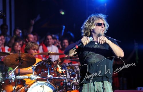 Sammy Hagar at Rock the Bayou grounds Houston, TX on August 30, 2008 &mdash; concert photo by Wayne Dennon