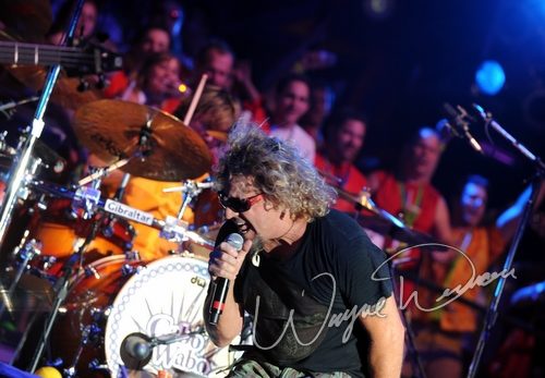 Sammy Hagar at Rock the Bayou grounds Houston, TX on August 30, 2008 &mdash; concert photo by Wayne Dennon