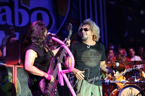 Sammy Hagar at Rock the Bayou grounds Houston, TX on August 30, 2008 &mdash; concert photo by Wayne Dennon