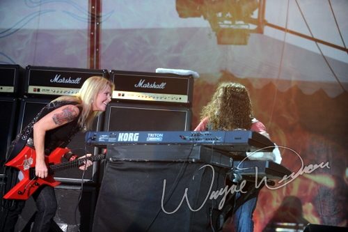 Lita Ford at Rock the Bayou grounds Houston, TX on August 30, 2008 &mdash; concert photo by Wayne Dennon