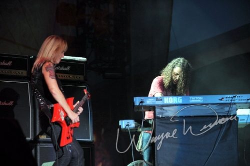 Lita Ford at Rock the Bayou grounds Houston, TX on August 30, 2008 &mdash; concert photo by Wayne Dennon