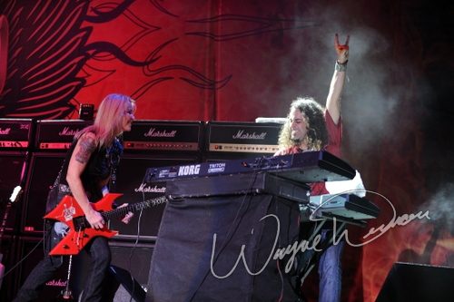 Lita Ford at Rock the Bayou grounds Houston, TX on August 30, 2008 &mdash; concert photo by Wayne Dennon
