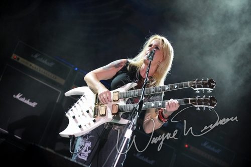 Lita Ford at Rock the Bayou grounds Houston, TX on August 30, 2008 &mdash; concert photo by Wayne Dennon