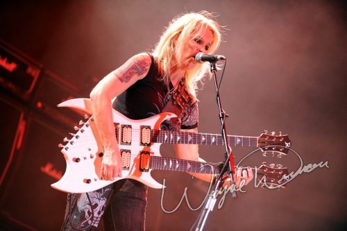Lita Ford at Rock the Bayou grounds Houston, TX on August 30, 2008 &mdash; concert photo by Wayne Dennon