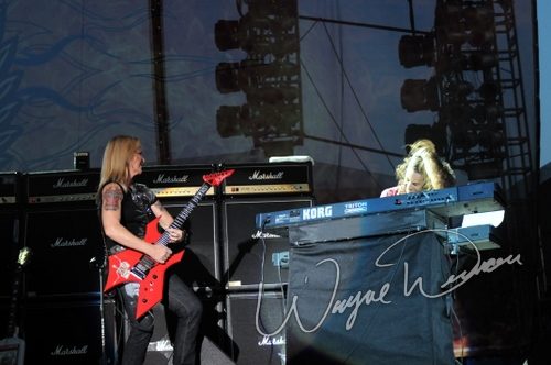 Lita Ford at Rock the Bayou grounds Houston, TX on August 30, 2008 &mdash; concert photo by Wayne Dennon