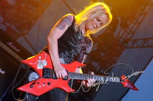 Lita Ford at Rock the Bayou grounds Houston, TX on August 30, 2008 &mdash; concert photo by Wayne Dennon