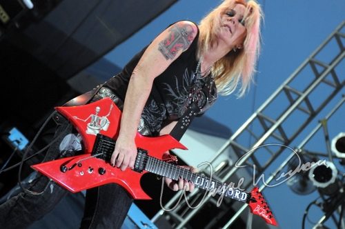 Lita Ford at Rock the Bayou grounds Houston, TX on August 30, 2008 &mdash; concert photo by Wayne Dennon