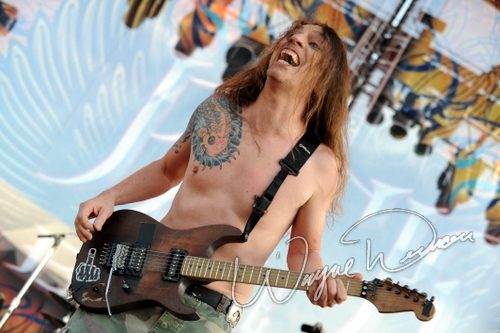 Skid Row at Rock the Bayou grounds Houston, TX on August 29, 2008 &mdash; concert photo by Wayne Dennon
