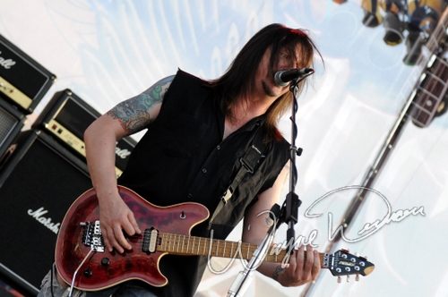 Skid Row at Rock the Bayou grounds Houston, TX on August 29, 2008 &mdash; concert photo by Wayne Dennon