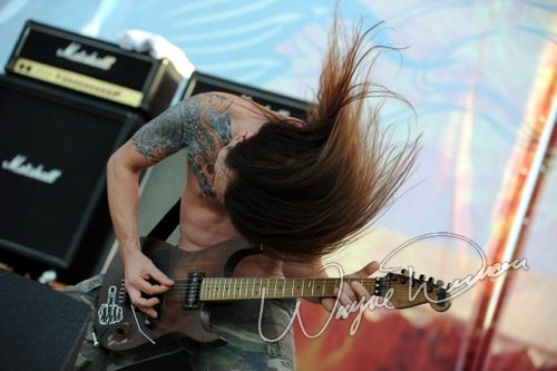 Skid Row at Rock the Bayou grounds Houston, TX on August 29, 2008 &mdash; concert photo by Wayne Dennon