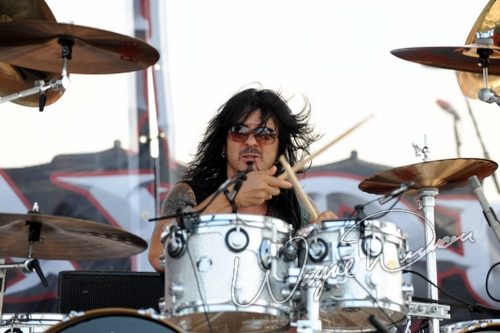 Slaughter at Rock the Bayou grounds Houston, TX on August 31, 2008 &mdash; concert photo by Wayne Dennon