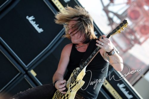Slaughter at Rock the Bayou grounds Houston, TX on August 31, 2008 &mdash; concert photo by Wayne Dennon