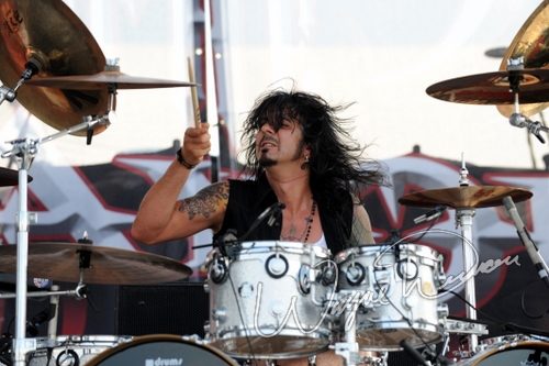 Slaughter at Rock the Bayou grounds Houston, TX on August 31, 2008 &mdash; concert photo by Wayne Dennon