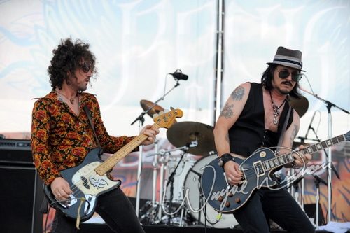 Gilby Clarke at Rock the Bayou grounds Houston, TX on August 29, 2008 &mdash; concert photo by Wayne Dennon
