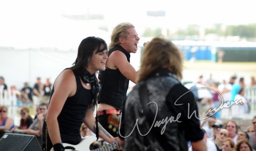 L.A. Guns at Rock the Bayou grounds Houston, TX on August 31, 2008 &mdash; concert photo by Wayne Dennon