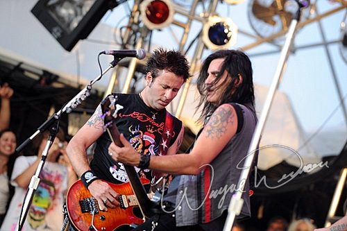 Warrant at Rock the Bayou grounds Houston, TX on August 31, 2008 &mdash; concert photo by Wayne Dennon