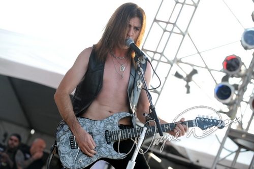 Dokken at Rock the Bayou grounds Houston, TX on August 30, 2008 &mdash; concert photo by Wayne Dennon