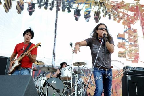 Lynch Mob at Rock the Bayou grounds Houston, TX on August 29, 2008 &mdash; concert photo by Wayne Dennon