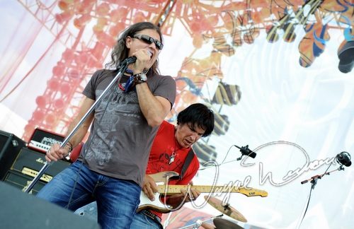 Lynch Mob at Rock the Bayou grounds Houston, TX on August 29, 2008 &mdash; concert photo by Wayne Dennon