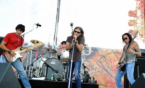 Lynch Mob at Rock the Bayou grounds Houston, TX on August 29, 2008 &mdash; concert photo by Wayne Dennon