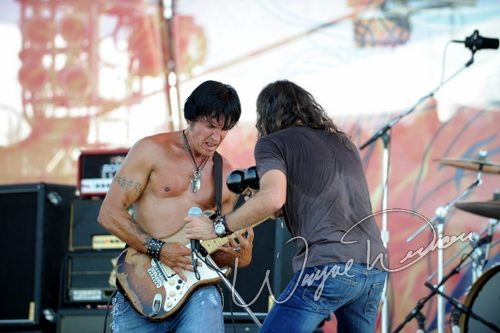 Lynch Mob at Rock the Bayou grounds Houston, TX on August 29, 2008 &mdash; concert photo by Wayne Dennon