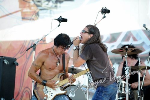 Lynch Mob at Rock the Bayou grounds Houston, TX on August 29, 2008 &mdash; concert photo by Wayne Dennon