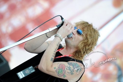 Enuff Z'Nuff at Rock the Bayou grounds Houston, TX on August 30, 2008 &mdash; concert photo by Wayne Dennon