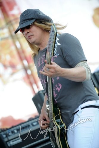 Enuff Z'Nuff at Rock the Bayou grounds Houston, TX on August 30, 2008 &mdash; concert photo by Wayne Dennon