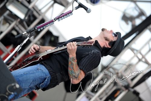 Enuff Z'Nuff at Rock the Bayou grounds Houston, TX on August 30, 2008 &mdash; concert photo by Wayne Dennon
