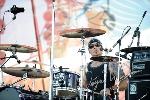 Enuff Z'Nuff at Rock the Bayou grounds Houston, TX on August 30, 2008 &mdash; concert photo by Wayne Dennon