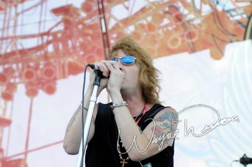 Enuff Z'Nuff at Rock the Bayou grounds Houston, TX on August 30, 2008 &mdash; concert photo by Wayne Dennon