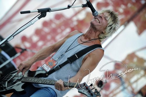 Britny Fox at Rock the Bayou grounds Houston, TX on August 30, 2008 &mdash; concert photo by Wayne Dennon