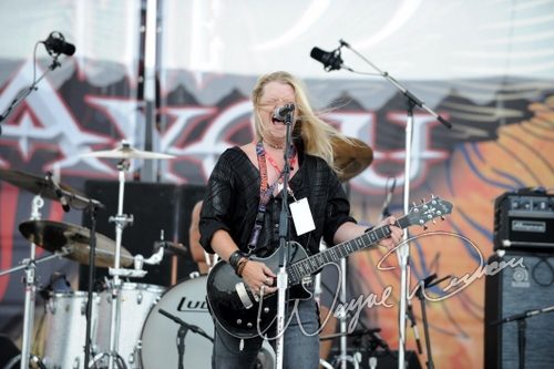 Britny Fox at Rock the Bayou grounds Houston, TX on August 30, 2008 &mdash; concert photo by Wayne Dennon